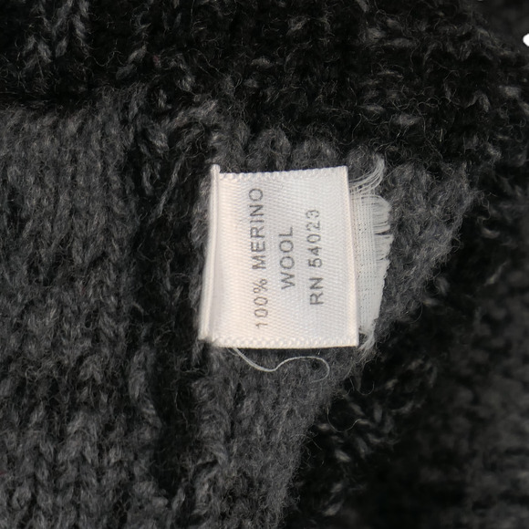 Banana Republic Cardigan Sweater Womens M Gray Pockets Duster 100% Merino Wool - Picture 7 of 8